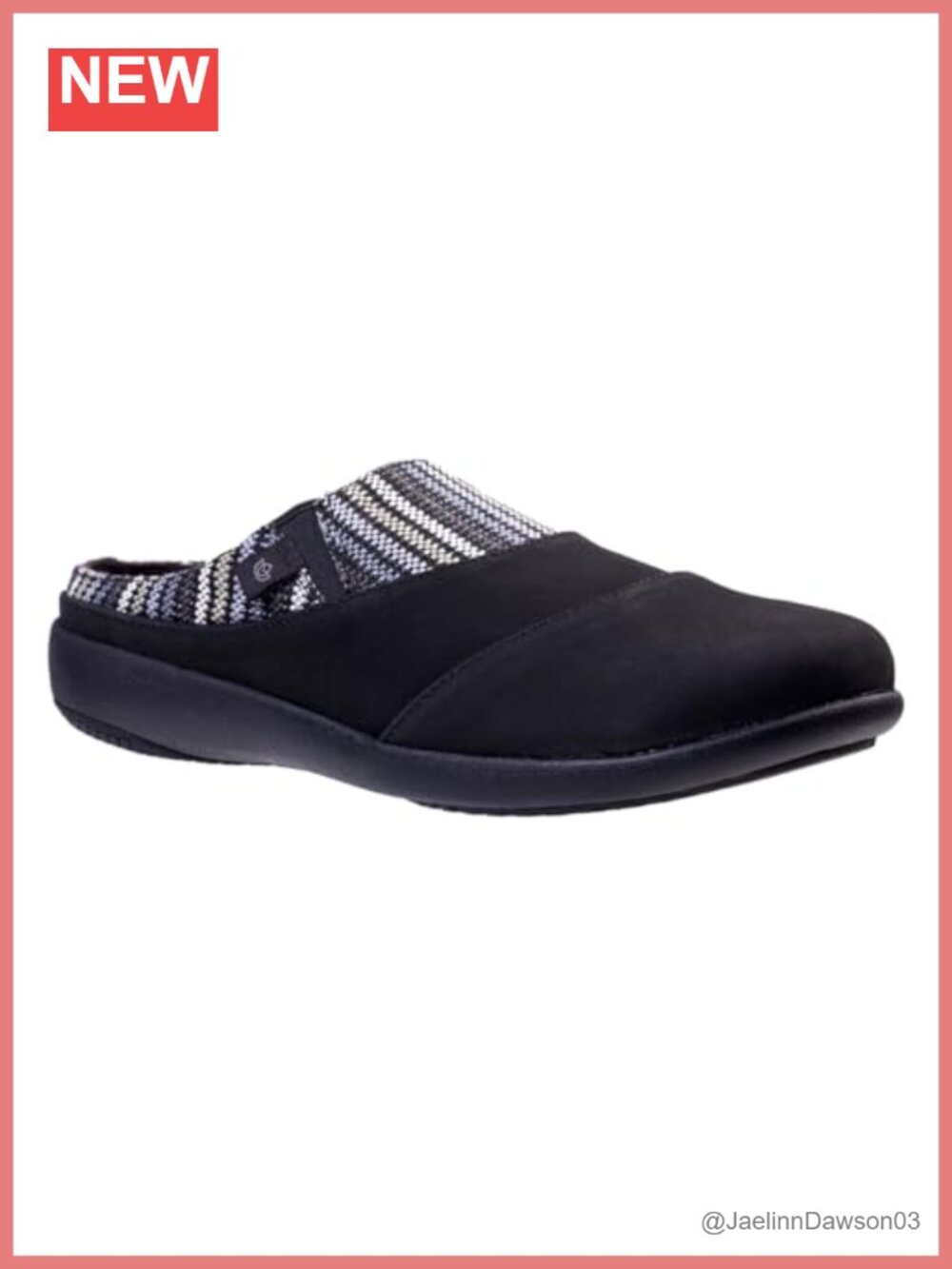 Spenco Women's Siesta Nuevo Stripe Mule Orthotic Support Loafers Slip-On Shoes